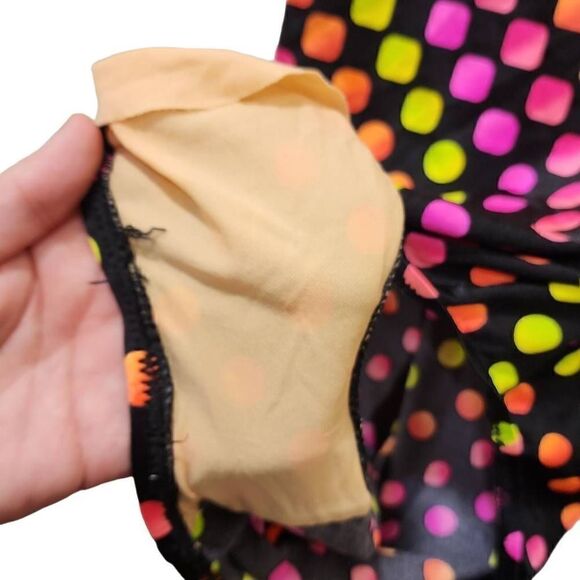 Summer Beach Women's Neon Colorful Scoop Neck Swimsuit Bathing Suit Size 17/18 - Picture 3 of 14